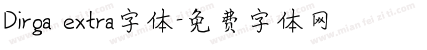 Dirga extra字体字体转换